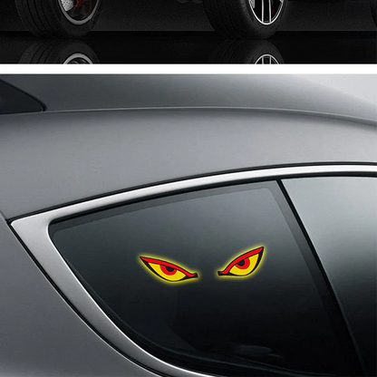 Häftiga solcellsdivna LED-demon eyes