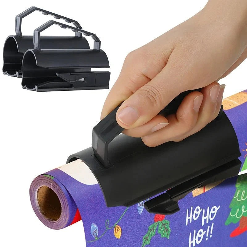 2 i 1 presentpappersskärare med tejphållare
