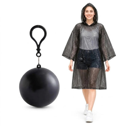 Kompakta vattenavvisande regnponchos 5-pack
