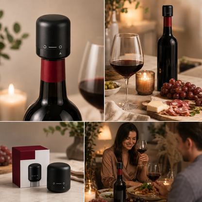 Flaskproppar för vin och champagne 4-pack