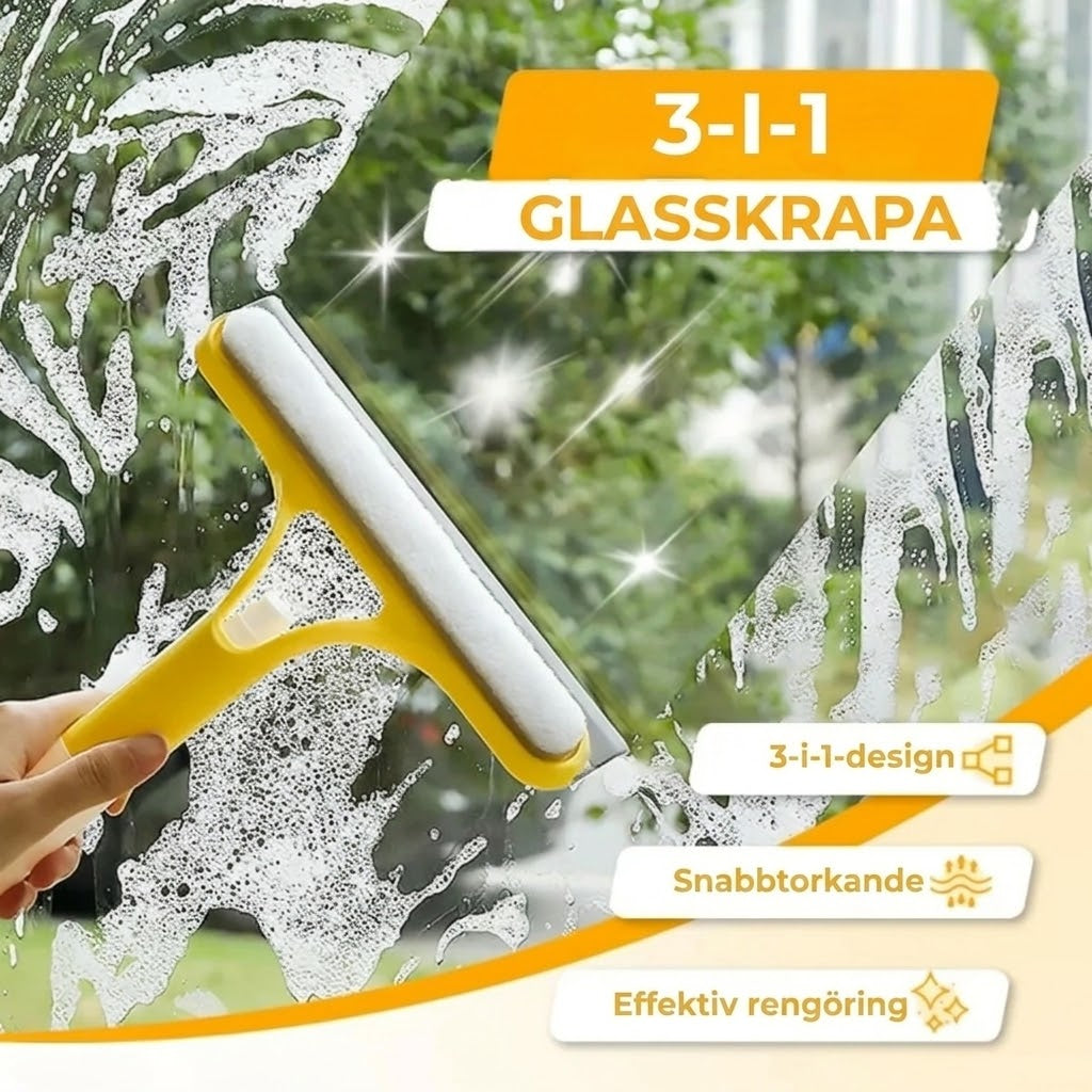 3 i 1 fönsterputsare med sprayflaska
